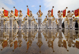 Participants busy preparing for upcoming V-Day military parade in Beijing