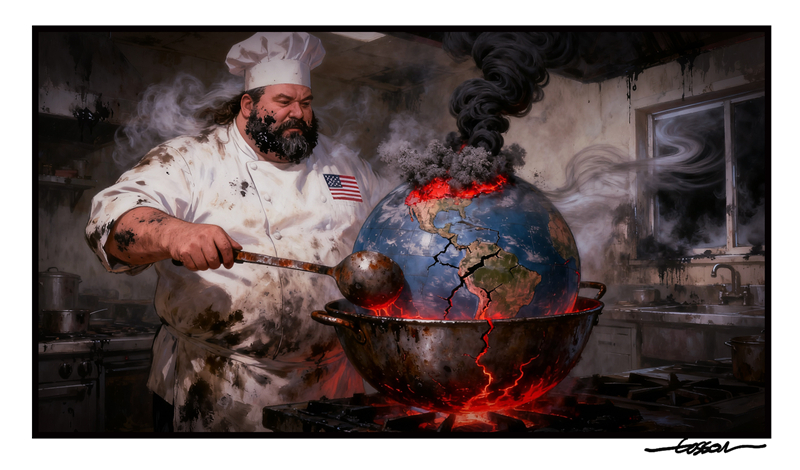 US boiling the earth