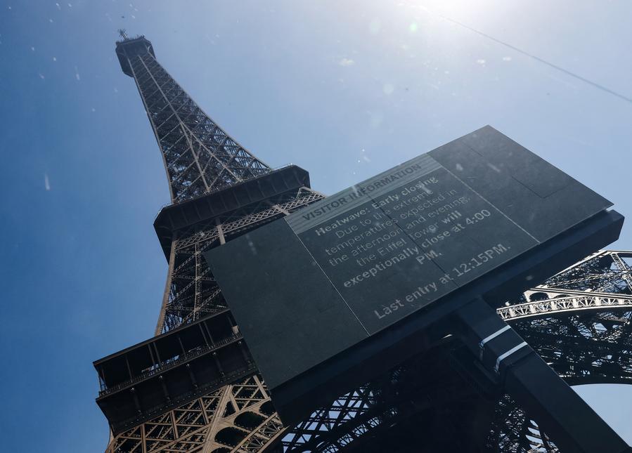 Heatwave prompts Eiffel Tower, Paris museums to close early