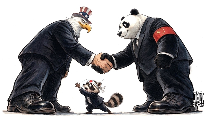 China-US Ties Steady, While Japan Breaks a Sweat